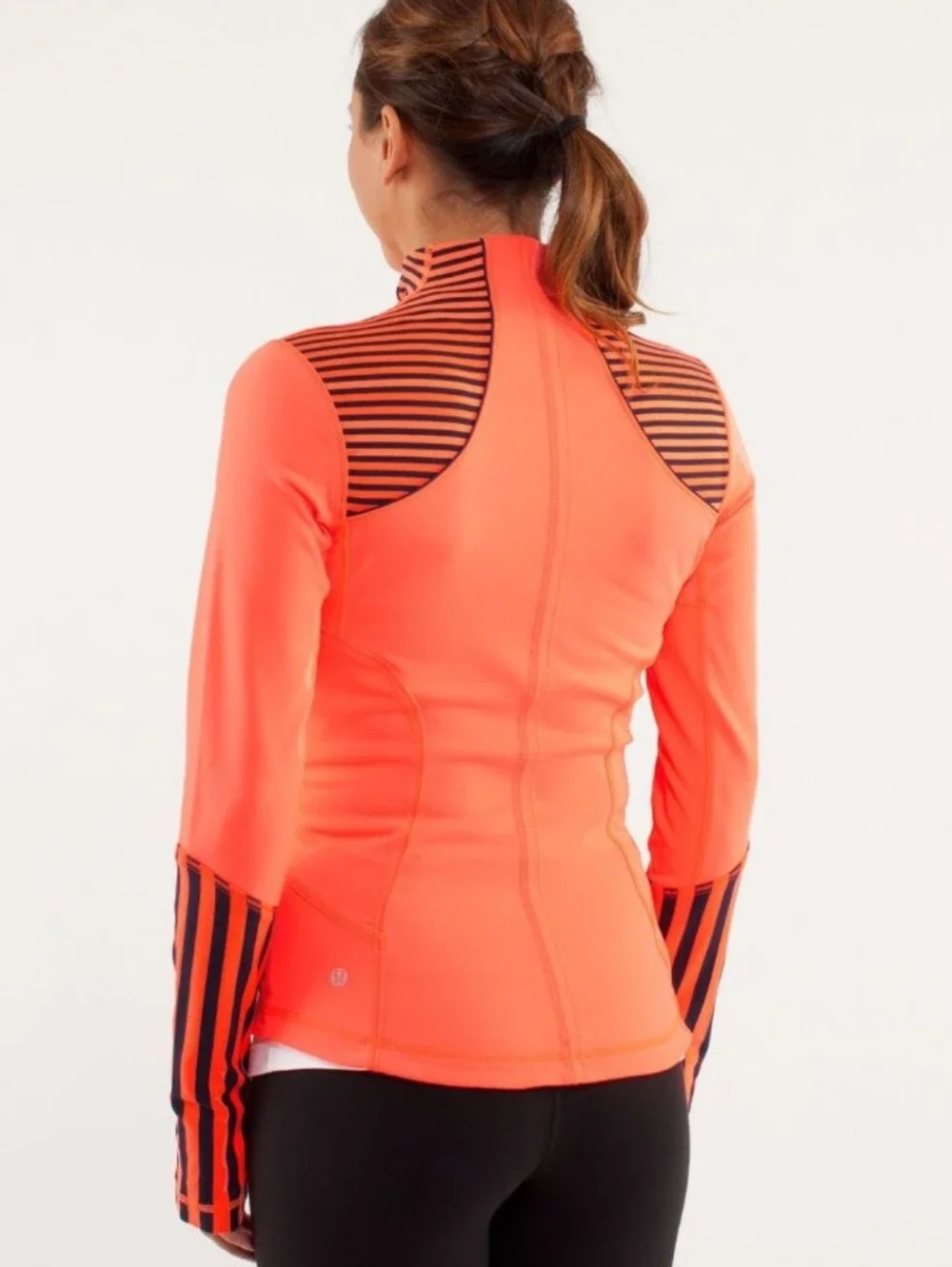 Lululemon Forme 'Flare Inkwell Stripe' Luon Jacket Women's/ 10